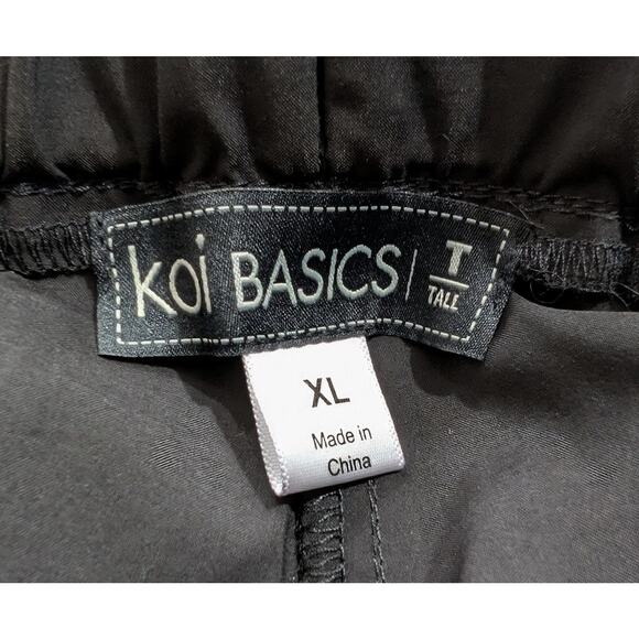 Koi Basics Scrub Pants Black Jane Misses Size XL Tall XLT 737-T-002 New - Picture 5 of 7